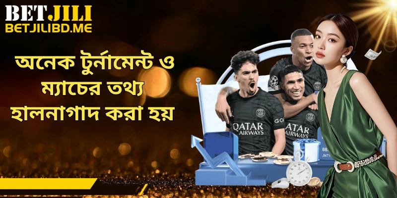  অনেক টুর্নামেন্ট ও ম্যাচের তথ্য হালনাগাদ করা হয়
